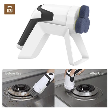 Беспроводная Электрическая щетка для чистки, перезаряжаемая через USB, Щетка для мытья посуды на домашней кухне, Профессиональная щетка для чистки плитки в ванной 4 в 1
