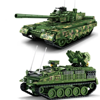 2022 Военная армия Мировая война WW2 SWAT Полицейские солдаты Основной боевой танк 2 В 1 модель Строительный блок Кирпичи Детские игрушки