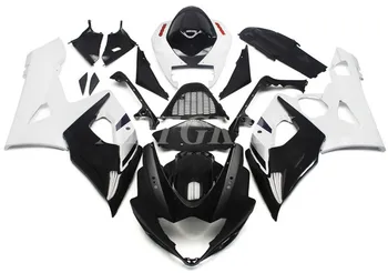 Новый комплект обтекателя мотоцикла из АБС-пластика Подходит для Suzuki GSXR1000 2005 2006 Комплект кузова GSXR1000 Черный, белый