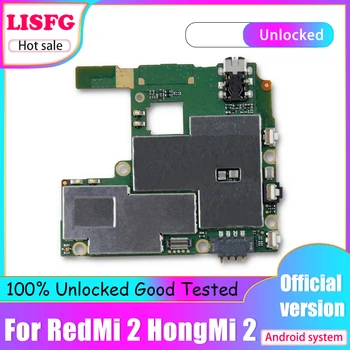 100% Разблокированная основная плата 8 ГБ 16 ГБ для материнской платы Xiaomi Redmi Hongmi 2, логическая плата с полным набором микросхем, гибкий кабель