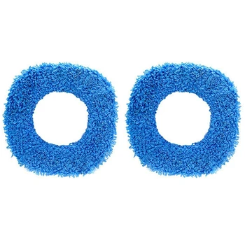3X Одноразовая швабра, моющиеся Прочные сменные прокладки из микрофибры, тряпка для уборки пыли, тряпка для сухого и влажного пылесоса, синий