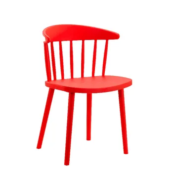 * Простой стул со спинкой табурета, домашний обеденный стул, пластиковый стул из Бычьего рога, Скандинавский Виндзорский стул для переговоров и отдыха