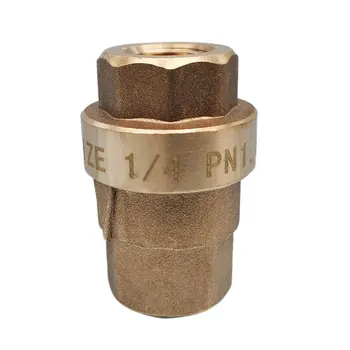 Обратный клапан с резьбой DN8 для винтового воздушного компрессора, полностью бронзовый обратный клапан возврата масла, резиновый сердечник