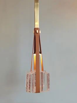 Скандинавский роскошный подвесной светильник из смолы, креативный прикроватный столик для спальни, кабинет, ресторан, бар, итальянский подвесной светильник