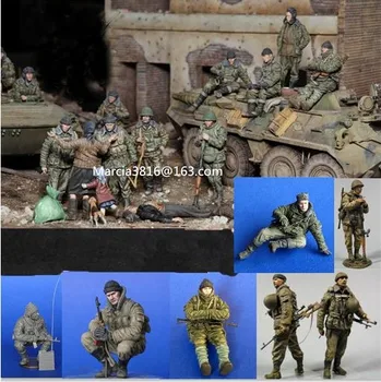 Классика современной русско-чеченской войны в масштабе 1/35, миниатюры из 8 человек, набор моделей из смолы, фигурка, бесплатная доставка