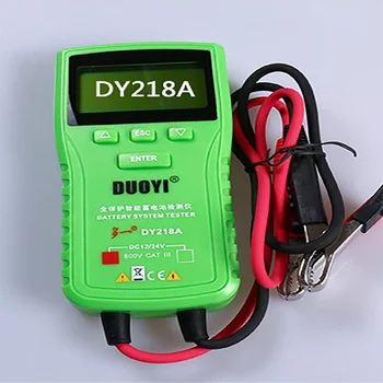 Тестер автомобильного аккумулятора DY218A Анализ емкости аккумулятора, зарядка 12 В/24 В Тестер