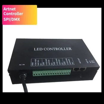 Программируемый светодиодный контроллер ARTNET, DMX Madrix, освещение для цифровой полосы RGB, пиксельный свет, жесткие решетки, адресуемые SPI, ночные клубы