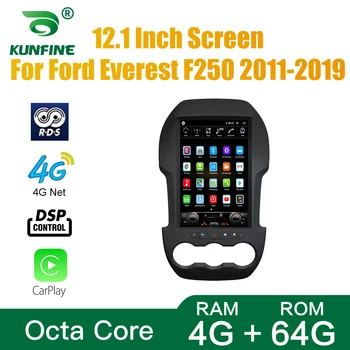 Экран Tesla Восьмиядерный 4 ГБ ОЗУ 64GM ПЗУ Android 10,0 Автомобильный DVD GPS Плеер Бесстекольный Автомобильный стерео Для Ford Ranger F250 2011-2019