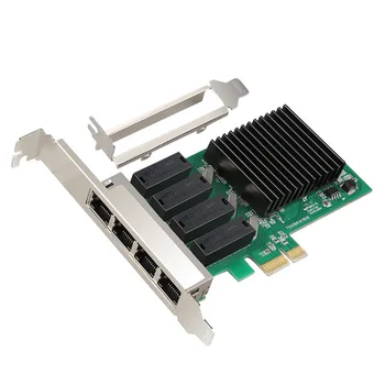 4-портовая гигабитная сетевая карта 1G PCI Express PCIE LAN-карта