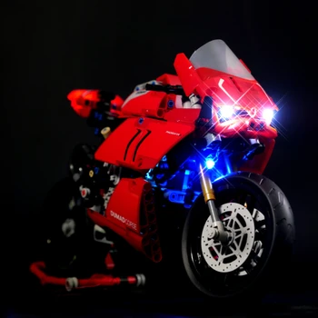 Светодиодная лампа для 42107 Ducati Panigale V4 R, строительные блоки, игрушки, только лампа + батарейный блок (не включает модель)