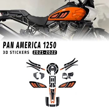 Для PAN AMERICA 1250 PA1250 PANAMERICA1250 2020 2022 Наклейки Фронтальная защита вилка Наклейка 3D Протектор Комплект украшения