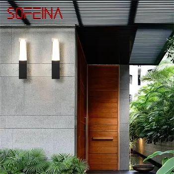 Уличный бра SOFEINA Водонепроницаемый светодиодный современный настенный светильник IP65, креативный декоративный светильник для внутреннего дворика, сада, веранды, балкона