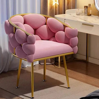 Роскошное Игровое Офисное кресло Трон Свадебные Розовые стулья с скандинавским Акцентом Туалетный столик Мобильная Мебель для гостиной WXH30XP