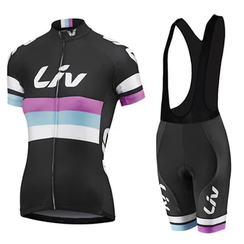 Летний комплект велосипедной майки LIV, Велосипедная команда, велосипедная одежда, женская быстросохнущая форма, велосипедный костюм из джерси
