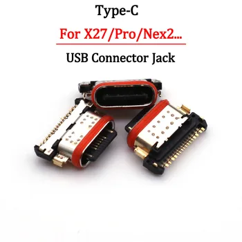 2-10 шт. Разъем Мобильного Зарядного Устройства Type-C USB, Разъем Для Зарядки, Док-станция Для VIVO X27 Pro X27Pro Nex С Двойным Экраном S5 NEX2 iQOO NEO