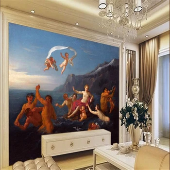 beibehang Пользовательские фотообои большая фреска трехмерная картина маслом ТВ фон papel de parede для стен 3 d