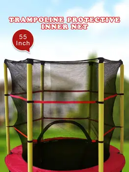 Защитная сетка для батута 55 дюймов, безопасный защитный батут для детей, замена сетки для ограждения батута, прочная защитная сетка