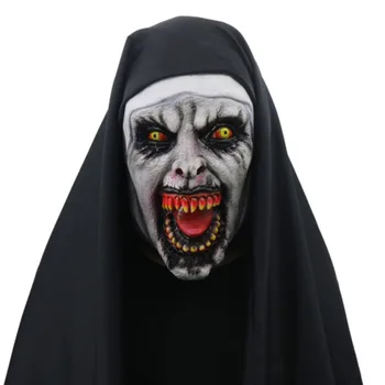 Фильм Заклинание 2 Маска Монахини Косплей шлем Хэллоуин Латексная маска террора паники реквизит Высокое качество
