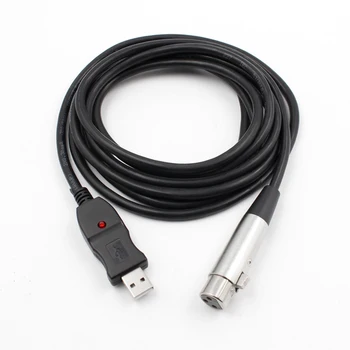 3 м USB-штекер для микрофона XLR-штекер для микрофона USB Новый