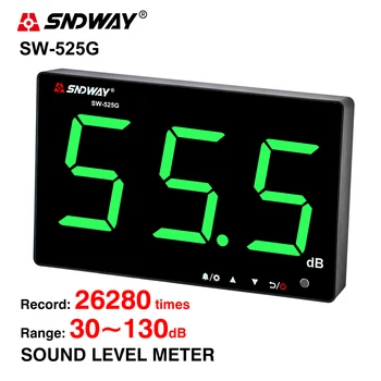 SNDWAY Измеритель Уровня звука Цифровой Ручной Измеритель ДБ Sonometros Измеритель Уровня шума 30-130 дБ Децибел Мини-Измеритель звука