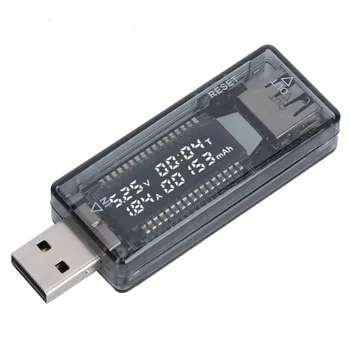 USB-тестер Вольтметр Амперметр Мощность / емкость /Мобильный инструмент для тестирования мощности Измеритель мощности для настенных зарядных устройств