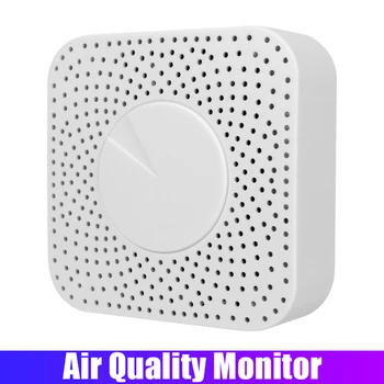 6-в-1 Для Домашнего Офиса CO2 Метр WiFi Монитор Качества Воздуха PM2.5 Формальдегид TVOC CO2 Температура Детектор Влажности Умный