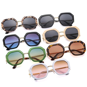 Новые солнцезащитные очки Polygon Для женщин и мужчин, Винтажные Солнцезащитные очки из ПК, Металлические Солнцезащитные очки для женщин, Роскошные Брендовые Солнцезащитные очки, Женские Gafas De Sol