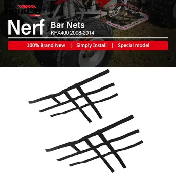 Новый Мотоцикл Nerf Bar Nets Водонепроницаемый Нейлоновый Набор Инструментов Для Квадроциклов Kawasaki KFX400 2008-2014 2013 2012 2011 2010 2009 KFX 400 KFX450R