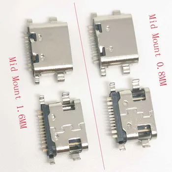 10 шт Тип-C 3.1 разъем патч 6р 16Р 24-контактный раковина 1.6/0.8 мм женский USB высокий ток быстрая зарядка разъем
