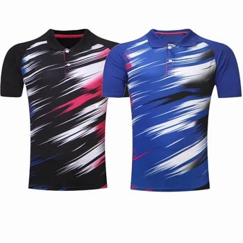 Новые быстросохнущие мужские/Женские рубашки для бадминтона, Теннисные рубашки, Майки для настольного тенниса, Футболки для настольного тенниса, спортивные рубашки поло для гольфа