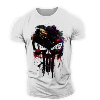 Мужская винтажная футболка с 3D принтом, уличный винтажный спартанский топ в стиле хип-хоп с коротким рукавом, футболки оверсайз, мужская мешковатая одежда 5XL