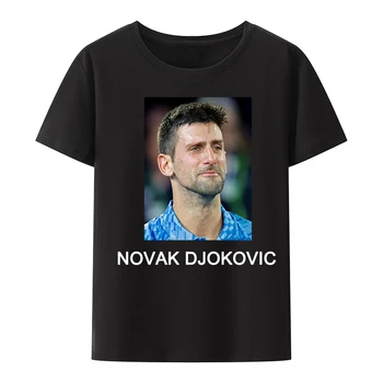 Футболки с классическим принтом Novak Djokovic Y2k, летние базовые футболки с графическим рисунком, мужская футболка с классным рисунком, дышащие топы уличной моды