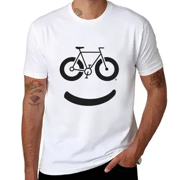 Футболка New Bike Smile (черные чернила), однотонная футболка, футболки оверсайз, летний топ, мужские футболки с графическим рисунком