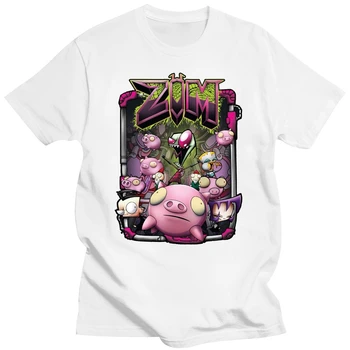 Женская футболка Invader Zim Rubber Piggy Army, футболка 2019, летняя женская рубашка с коротким рукавом для девочек