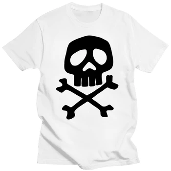 Лимитированная мужская белая футболка Captain Harlock skull в стиле рок-панк-пират, размер S-5XLT, футболка, топ, футболка
