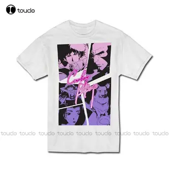 Ковбойские панно аниме-группы Бибоп Spike Faye, официально лицензированные футболки для взрослых, мужские хлопчатобумажные футболки