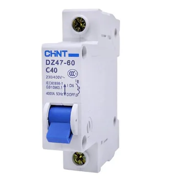 Мини-автоматический выключатель CHINT DZ47 Воздушный выключатель 1P 2P 3P 4P 10A32A25A60A AC MCB