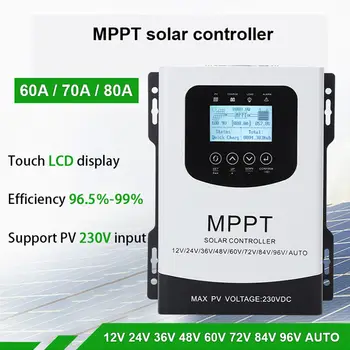 mppt контроллер заряда 12 В 24 В 48 В контроллер зарядки солнечной энергии солнечная пластина полный комплект 220 В для домашнего солнечного источника