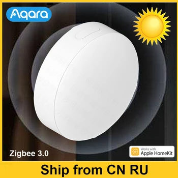 2023 Датчик освещенности Aqara Датчик яркости T1 Zigbee 3.0 Автоматический датчик освещенности умного дома с магнитным управлением приложением Работает для Homekit