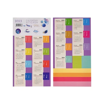 10 Упаковок календарных указателей на 2023-2024 годы, наклеек для дневника, руководства, виниловых наклеек для ноутбуков, наклеек для девочек 8 лет