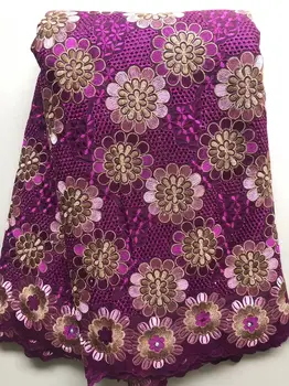 Новейший дизайн 2023 года, Швейцарская вуалевая кружевная ткань, Французское Нигерийское хлопчатобумажное сухое кружево с камнями для пошива женских вечерних платьев