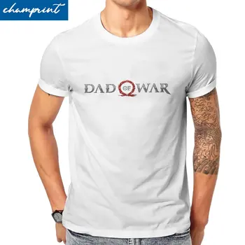 Футболка Dad of War, мужские хлопковые крутые футболки с круглым вырезом, футболка God of War, топы с короткими рукавами, 6XL