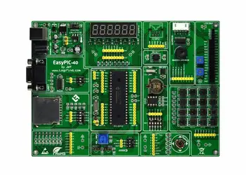 Обучающая плата разработки микроконтроллера PIC EasyPIC-40 + PIC16F877A