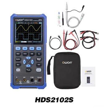 OWON HDS2102S 3 В 1 Ручной Цифровой Осциллограф Мультиметр Генератор сигналов с полосой пропускания 100 МГц OSC + DMM + Генератор сигналов