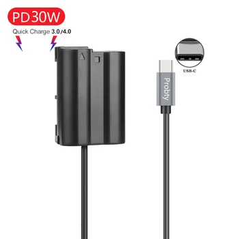 Адаптер переменного тока Постоянного тока USB-C-EN-EL15 Dummy Battery для камеры Nikon D7000 D7100 D7200 D750 D800E D810A Z5 Z6 Z7 II