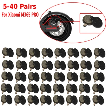 5/40 пар тормозных колодок для электрического скутера Xiaomi M365 PRO, тормозные колодки для тормозного диска заднего колеса, фрикционные пластины, накладка для аксессуара для скутера