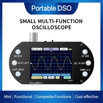 PDS138 Мини Цифровой Осциллограф 2,5 МГц Частота Дискретизации 200 кГц Поддержка Полосы Пропускания АВТО 80 кГц ШИМ Для Ремонта Электроники DIY