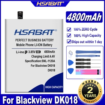 Аккумулятор HSABAT DK018 максимальной емкости 4800 мАч для аккумуляторов смартфонов Blackview DK018