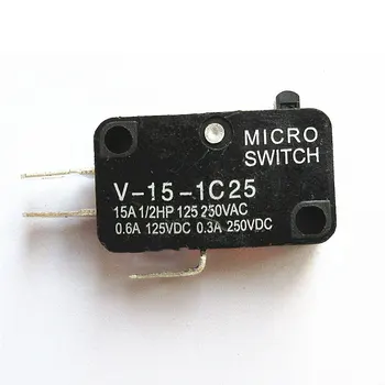10шт. микроконтактный выключатель автоматики безопасности V-15-1C25 с роликовым рычагом быстрого действия 250V 16A 1NO 1NC