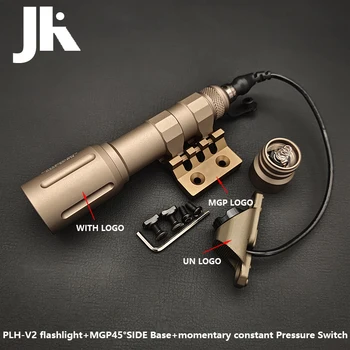 Тактический страйкбольный фонарь Sotac CNC PLH-V2 Modlit Metal Scout Light с боковым основанием MGP45 градусов и переключателем давления на горячую кнопку